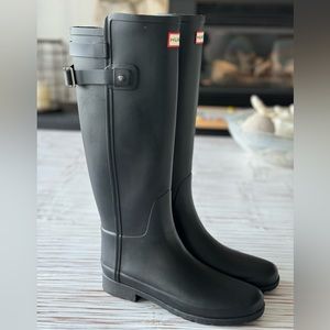 Hunter Original Refined Matte Black Rainboots